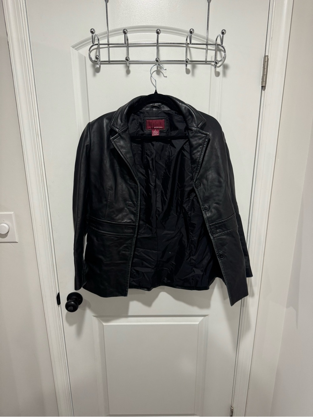 Vintage 90’s Merona Black Leather Jacket